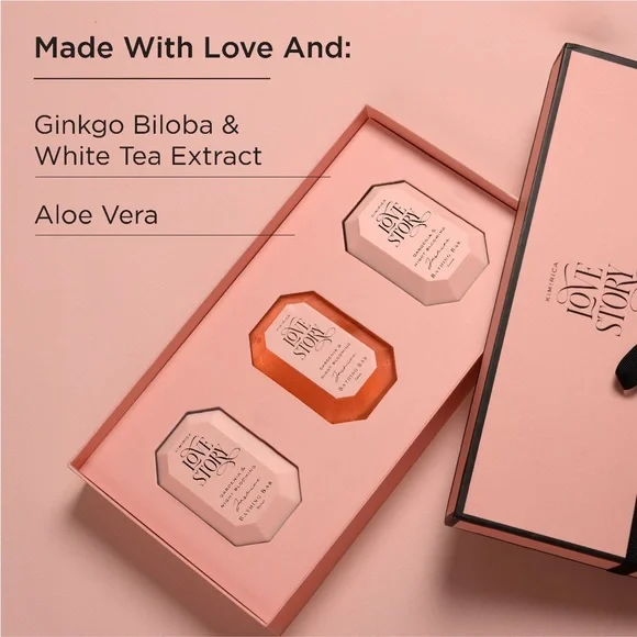 Kimirica Love Story handmade bathing soap bar gift box - pack of two - Picture 4 of 10
